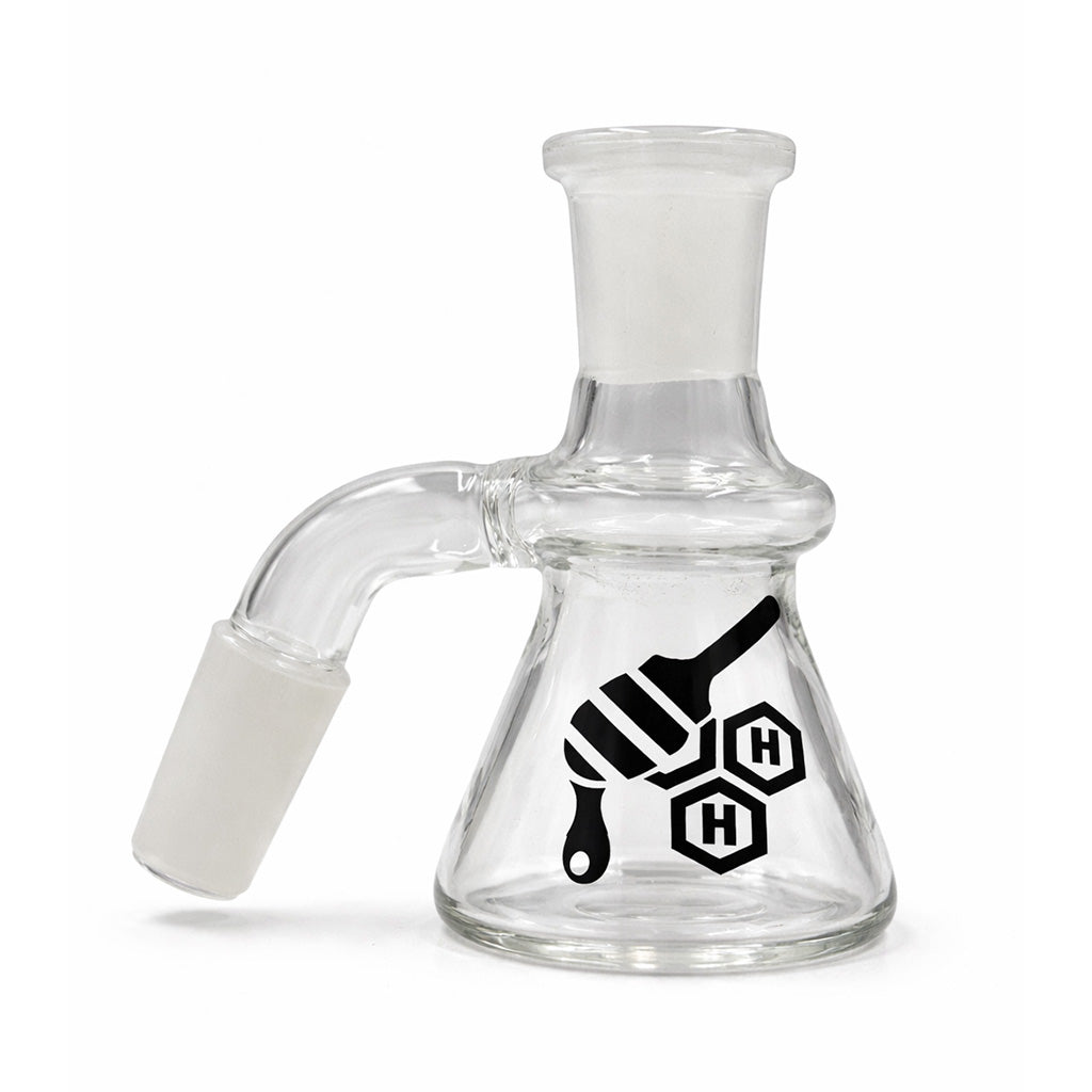 Honeybee Herb Beaker Base Glass Dry Ash Catcher