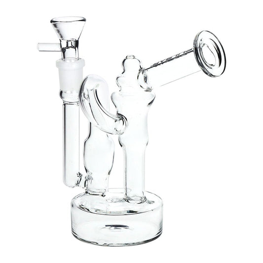 3CT Bundle - Pulsar Upside Down Recycler Water Pipe - 6" /14mm F / Assorted Colors