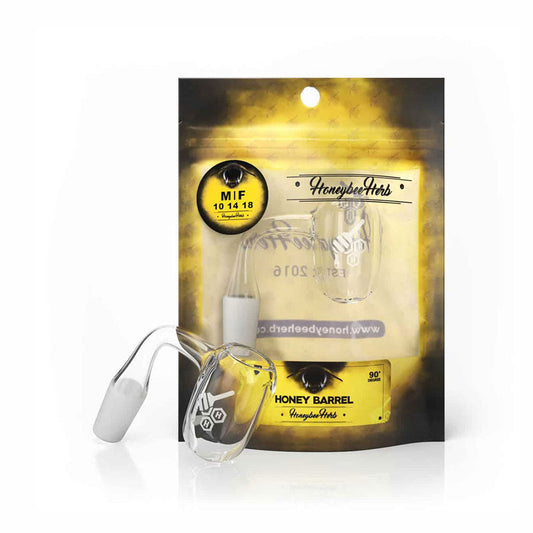 Honey Barrel Quartz Banger - 90° Degree | YL