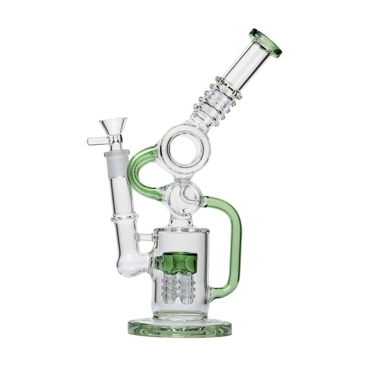 Human Grade Raygun Glass Water Pipe Percolator