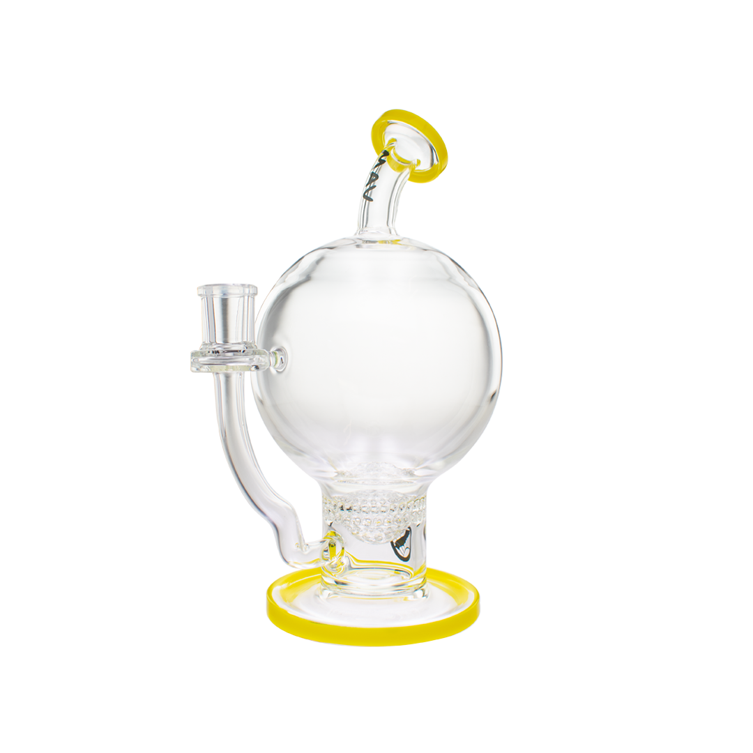 MAV 7" Honey Globe Yellow Bubble Bong