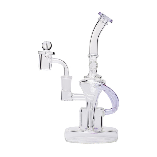 Human Grade Dualing Recycler Glass Rig Water Pipe