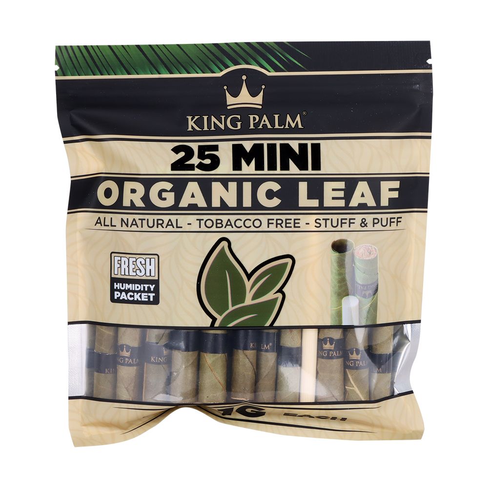 4CT Display - King Palm Hand Rolled Leaf - 25pc / Mini