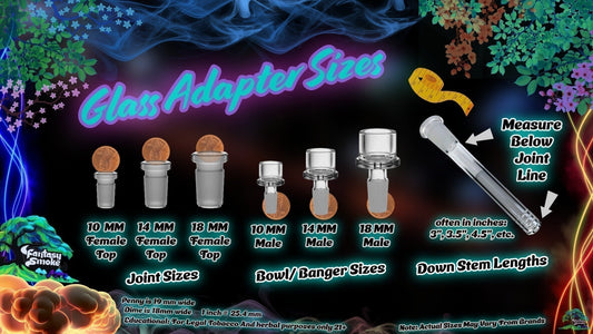 Glass Adapter Joint Size Guide 10mm 14mm 18mm