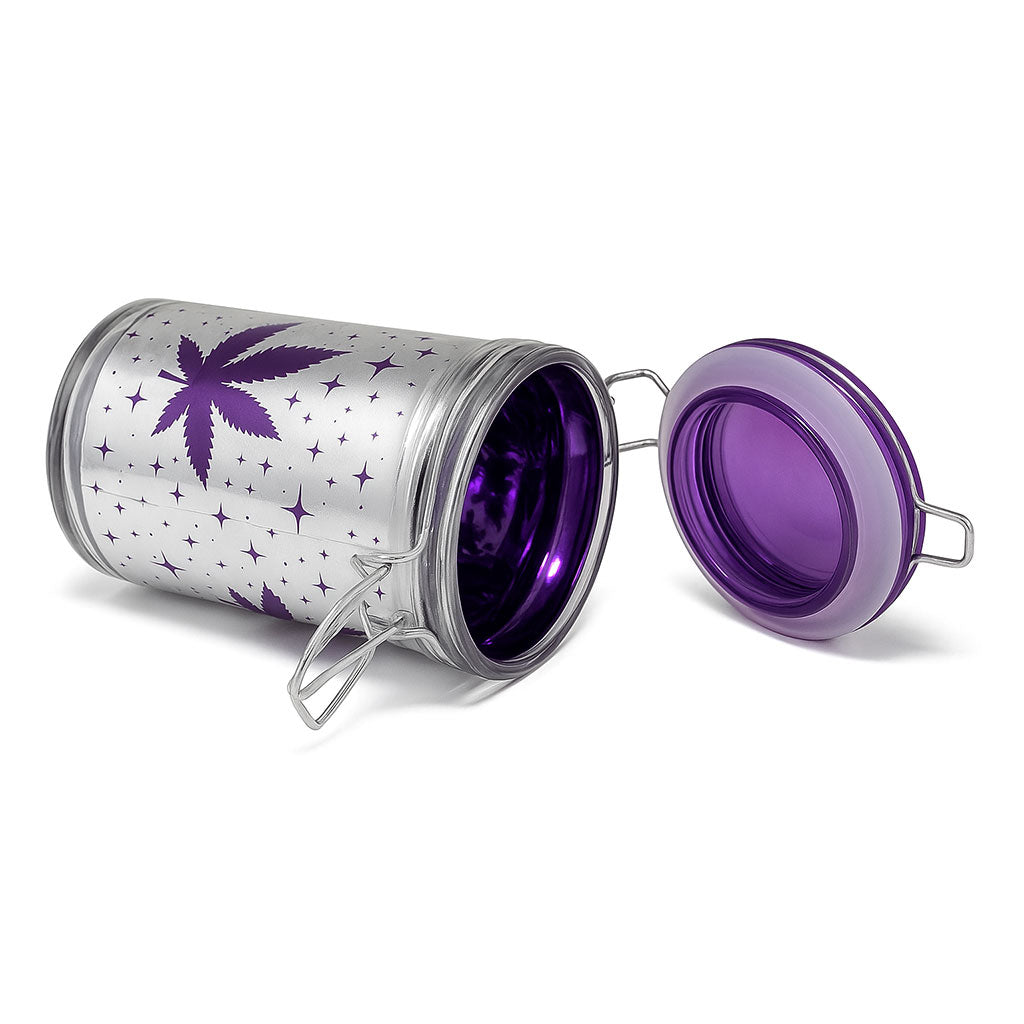 Airtight Purple Leaf Galaxy - Stash Jar