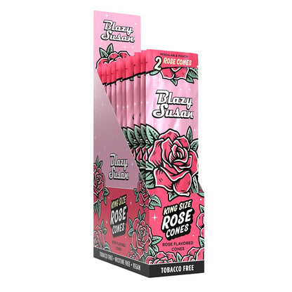 10CT Display - Blazy Susan Rose Cones - 2PK