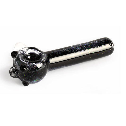 Red Eye Glass 4.5" Sparkle Liquid Glass Pipe