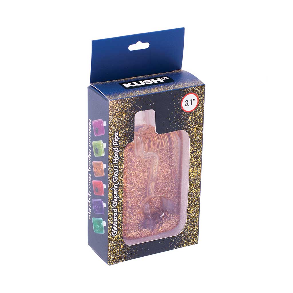 Liquid Glitter Square Hand Pipe