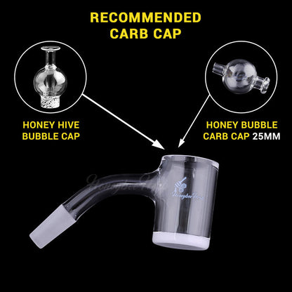 Honey & Milk Bevel Quartz Banger - 45° Degree | Bv