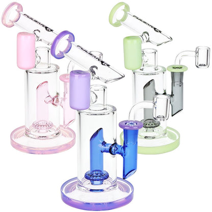 Pulsar Bicolor Fractured Tower Glass Dab Rig | 8" | 14mm F