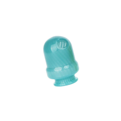 Pulsar Round Tip Glass Mouthpeice Attachment for Puffco Pivot w/ Display Stand - Colors Vary