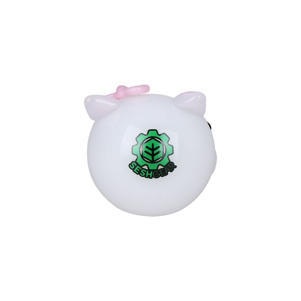 SeshGear Cute Kitty Glass Spoon Pipe - 4"