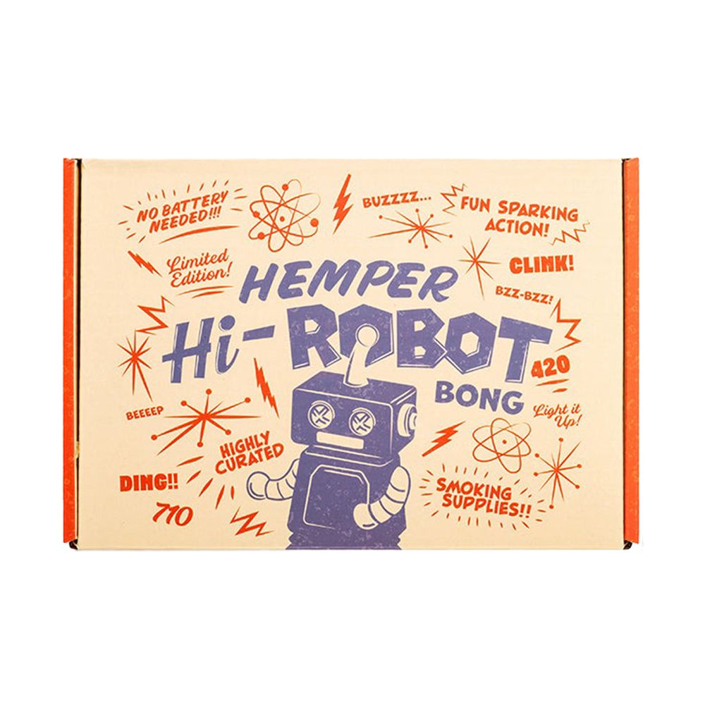 Hemper Hi-Robot Glass Water Pipe - 5.9" / 14mm F