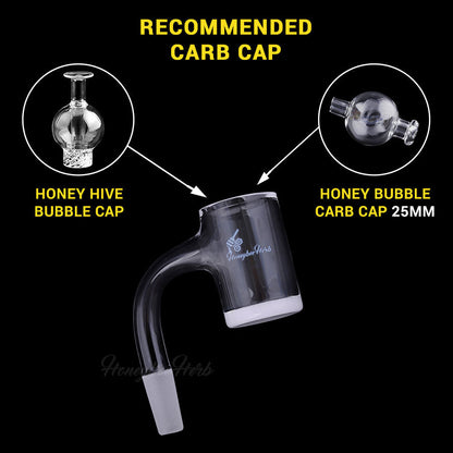 Honey & Milk Bevel Quartz Banger- 90° Degree | BL