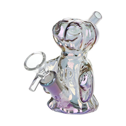 4CT Bundle - SeshGear Jack-O-Lantern Ghost Glass Bubbler - 4" / Assorted Colors