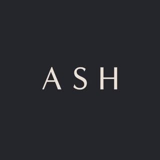 Black background with 'ASH' text in white