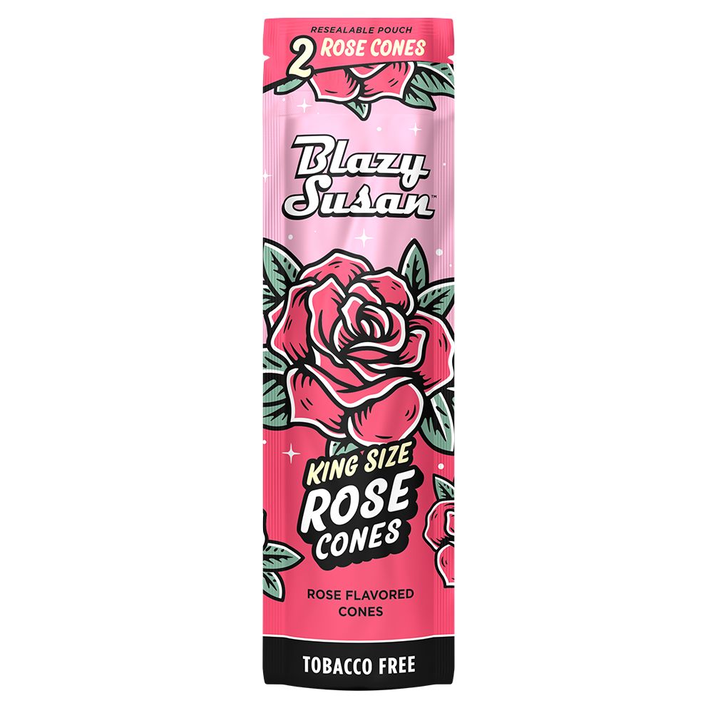 10CT Display - Blazy Susan Rose Cones - 2PK