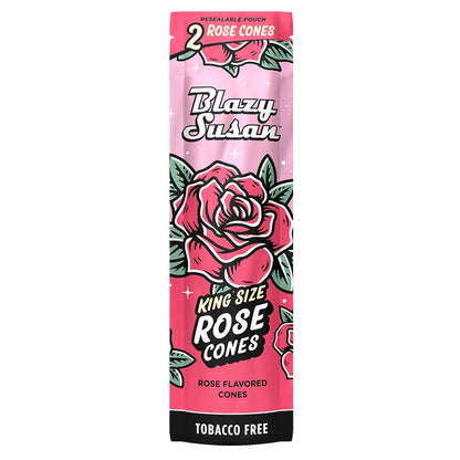 10CT Display - Blazy Susan Rose Cones - 2PK