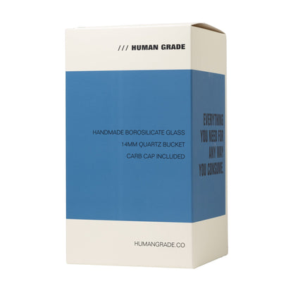 Human Grade 7.5" Recycler 45 (Triple Marble) Glass Rig