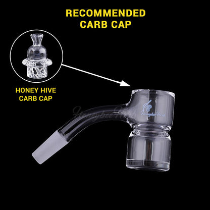 Honey Bevel Splash Bucket Quartz Banger - 45° Degree | BL