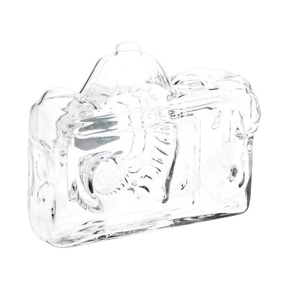 SeshGear Old School Camera Glass Hand Pipe - 3.75" / Clear