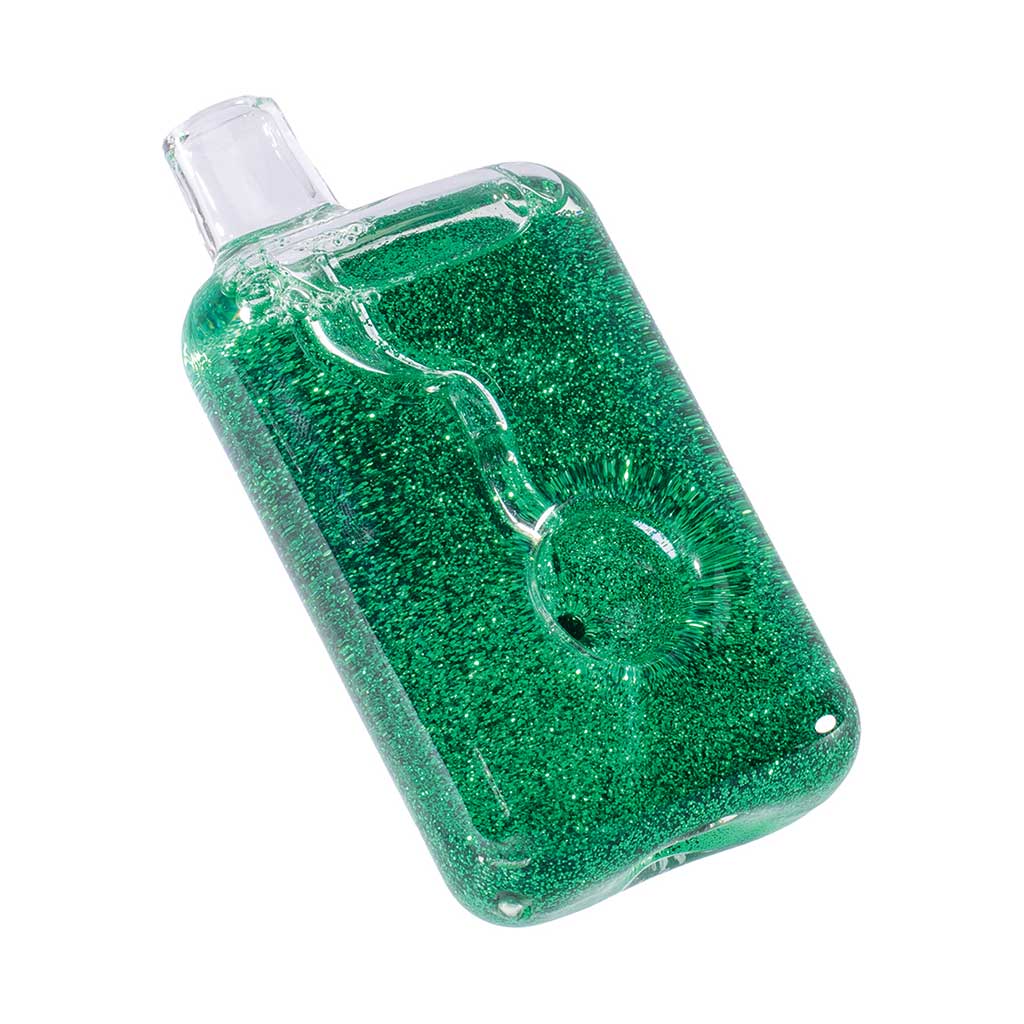 Liquid Glitter Square Hand Pipe