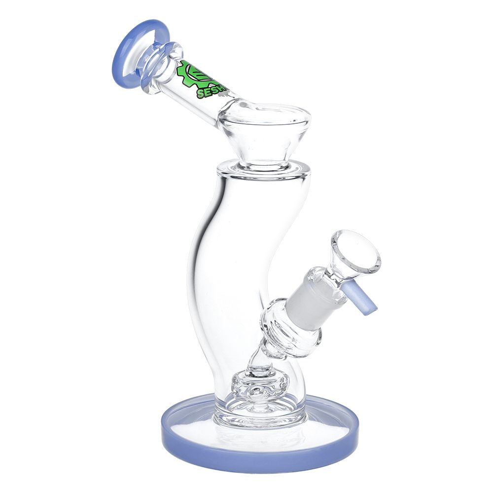 SeshGear Hip Check Curved Glass Water Pipe | 7.75" | 14mm F