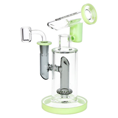 Pulsar Bicolor Fractured Tower Glass Dab Rig | 8" | 14mm F