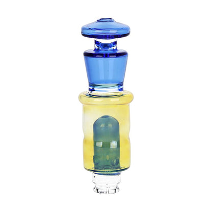 Silver Fumed Glass Bubbler Attachment for Puffco Pivot - 4.1"