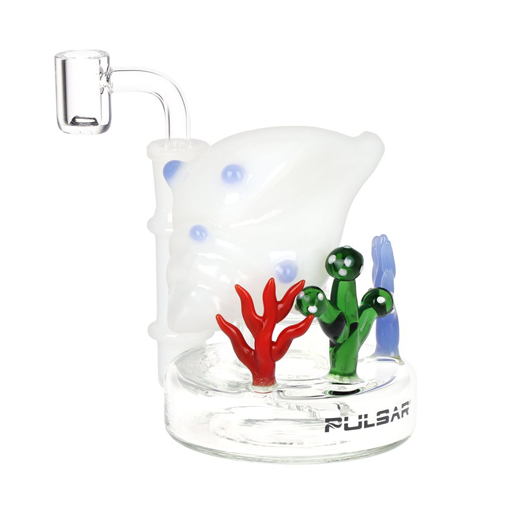 Pulsar Conch Reef Mini Glass Dab Rig - 4" / 14mm F / Colors Vary