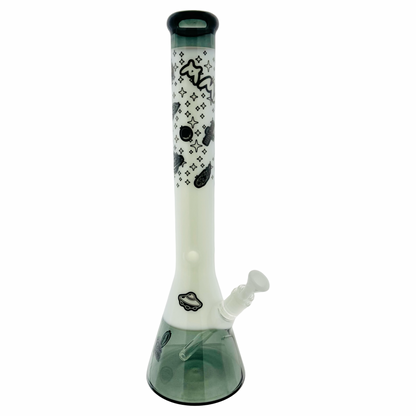 MAV 18" 5mm Classic Beaker Glow in the Dark Lost in Space full white float Sleeve