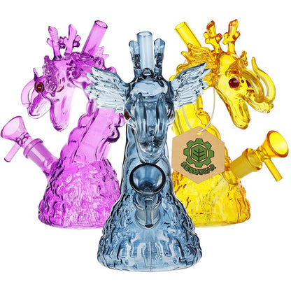 SeshGear Rising Dragon Glass Water Pipe | 6.75" | 14mm F