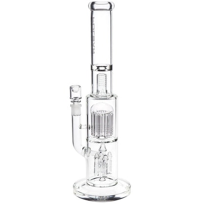Pulsar Double Chamber Rocket Perc Chugger Glass Water Pipe - 15.25" / 14mm F