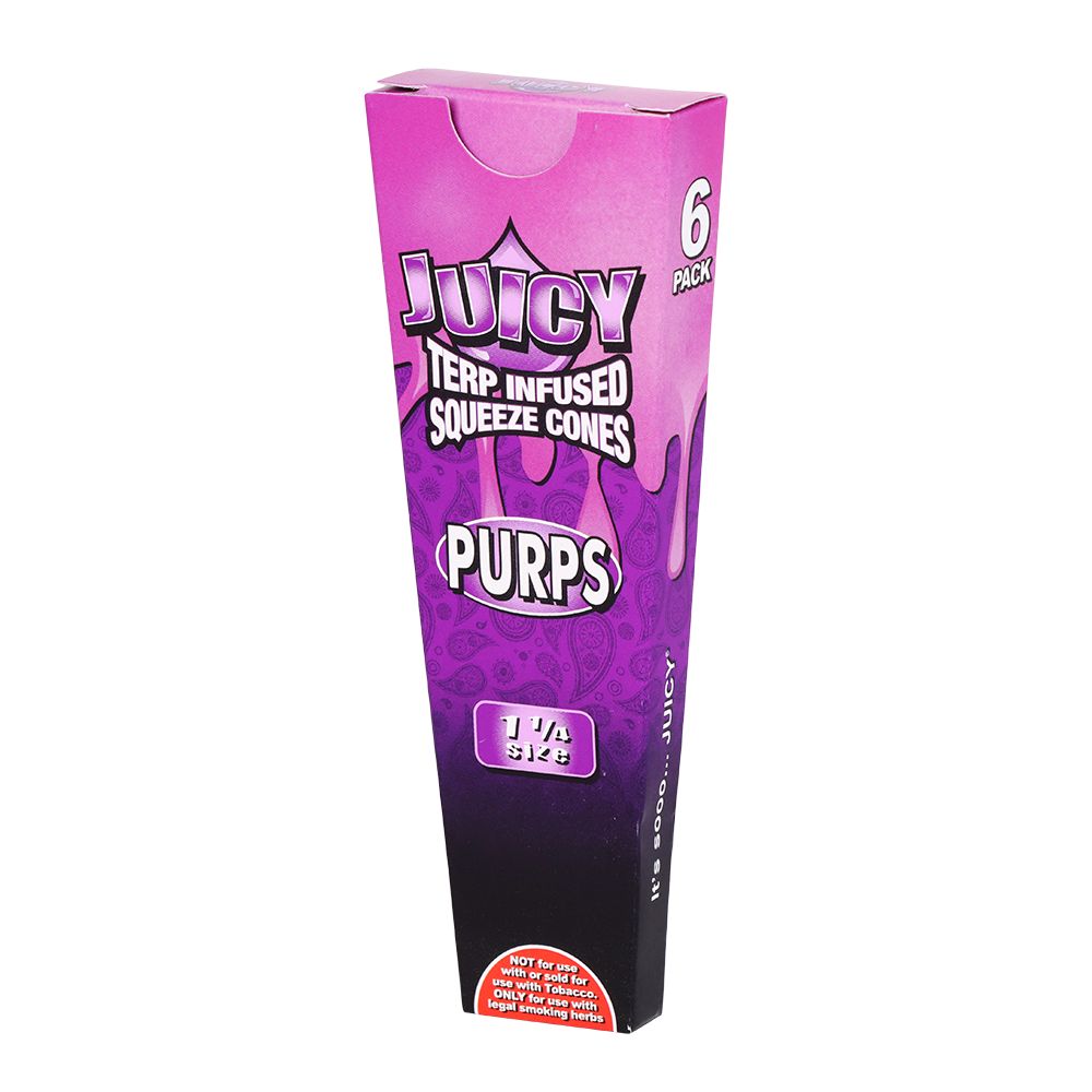 Juicy Terp Infused Squeeze Cones | Purps | 30pk Display