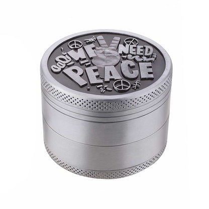 Vintage Aluminum Embossed Herb Grinder
