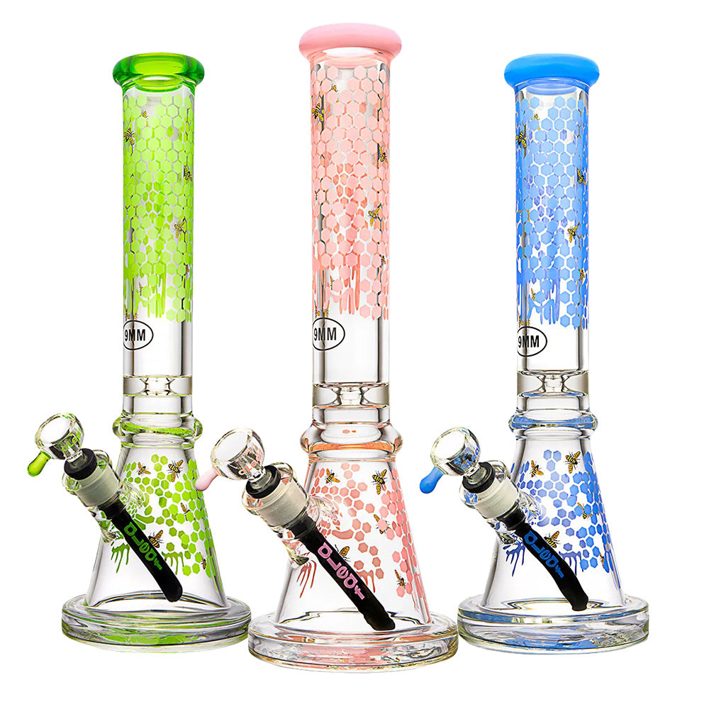 aLeaf The Honeycomb Beaker Water Pipe -16"/14mm F Colors Vary