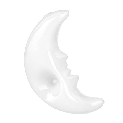 Crescent Moon Glass Hand Pipe - 4"