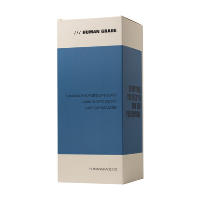 Human Grade 10.25" Straight Recycler Glass Water Pipe