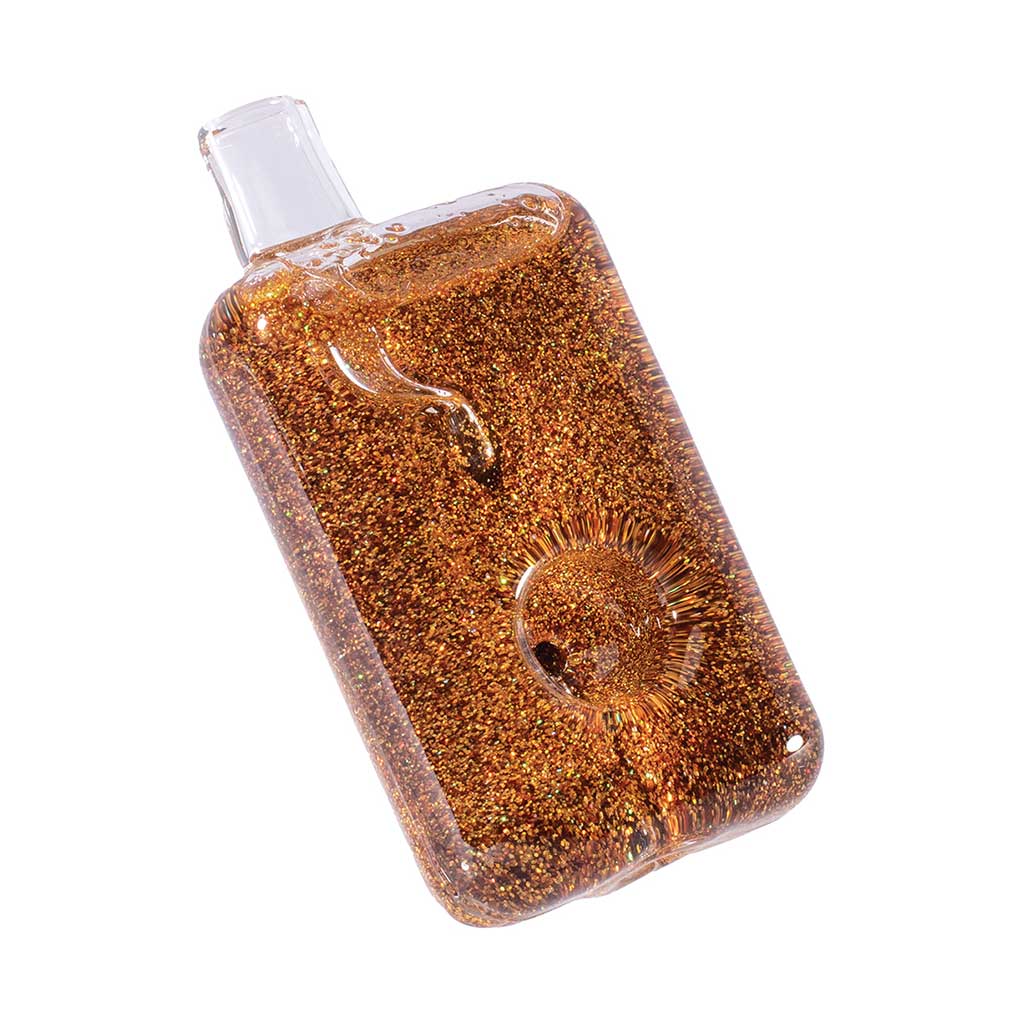 Liquid Glitter Square Hand Pipe