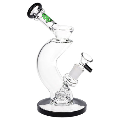 SeshGear Hip Check Curved Glass Water Pipe | 7.75" | 14mm F