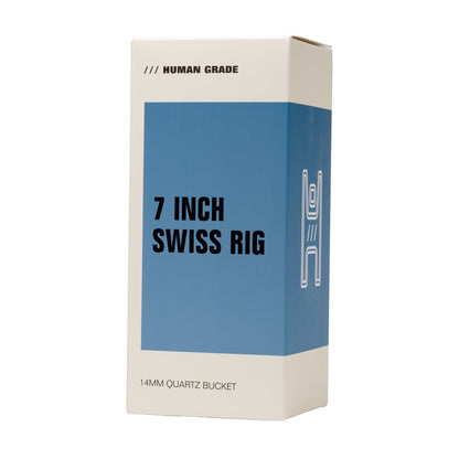 Human Grade 7" Swiss Rig Water Pipe