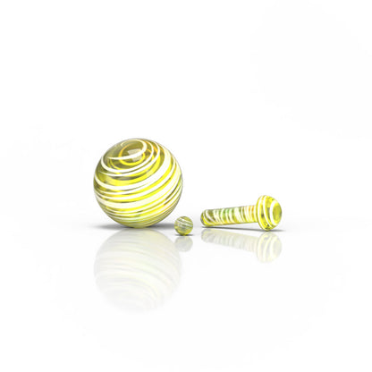 Glass Mushroom Pillar Terp Set