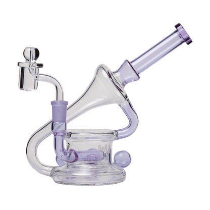 Human Grade 7.5" Recycler 45 (Triple Marble) Glass Rig