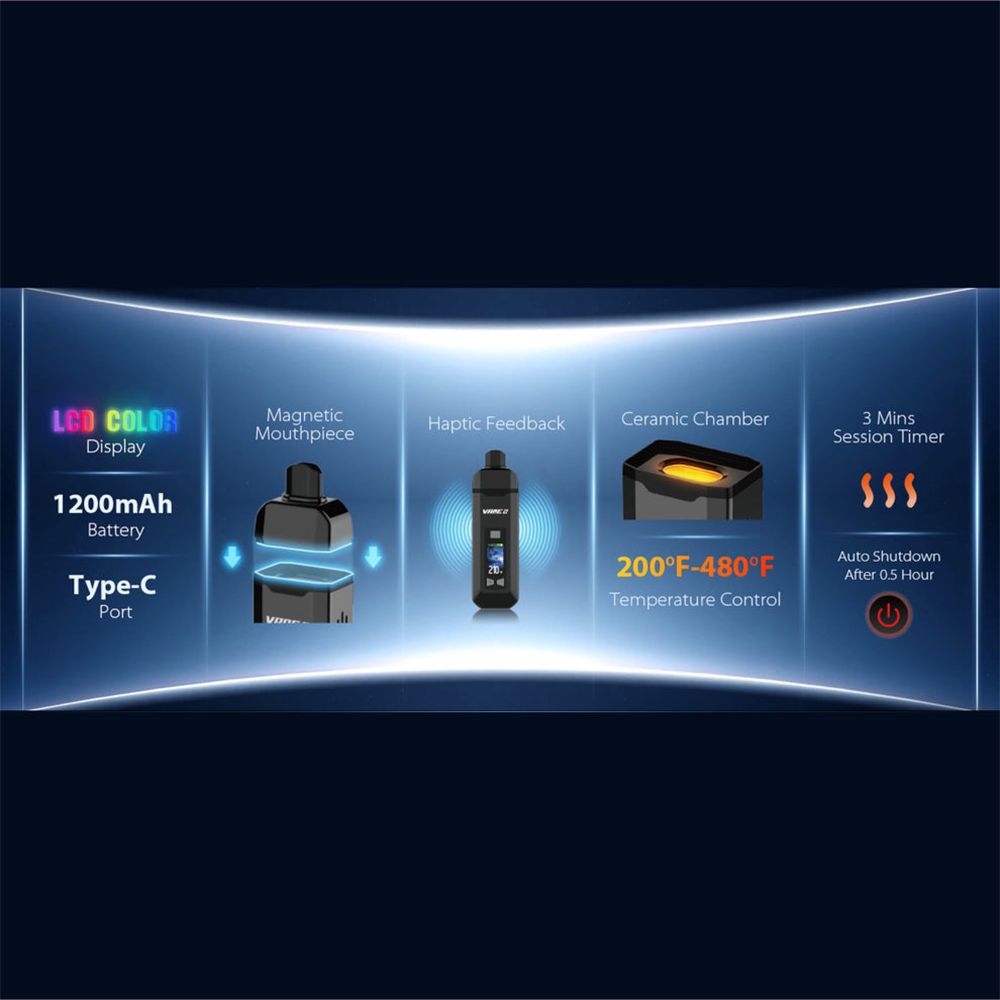 Yocan Vane 2 Dry Herb Vaporizer | 1200mAh