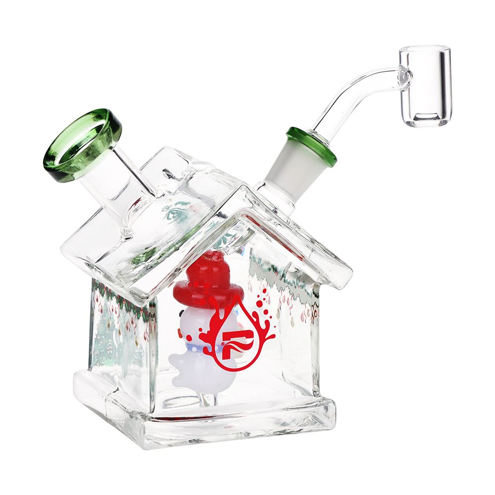 Pulsar Christmas House Party Glass Dab Rig - 4.5" / 14mm F
