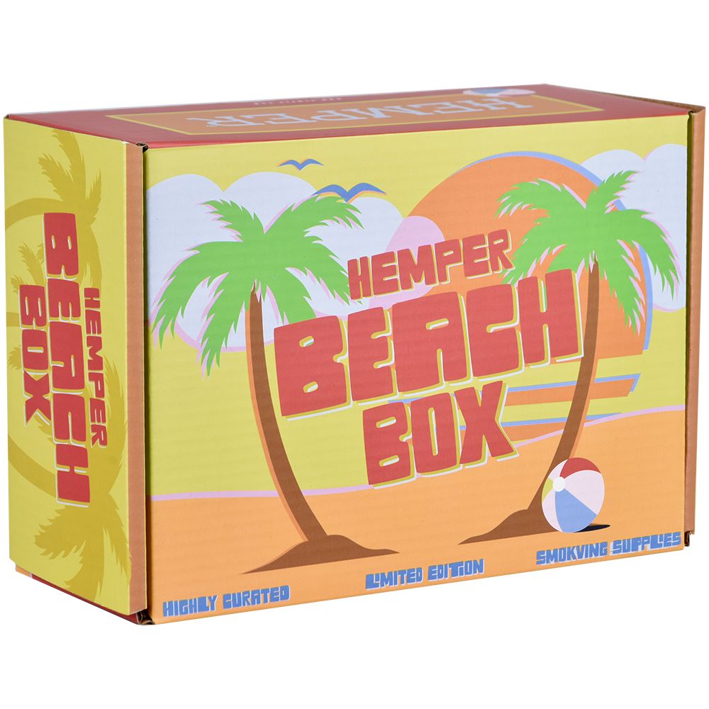 Hemper Beach Box Palm Tree Water Pipe - 7" / 14mm F