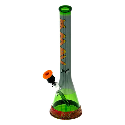 MAV 18" Color Float Beaker Bong Forest Smoke Rasta Slab Matching Limited