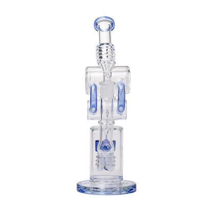 Human Grade Raygun Glass Water Pipe Percolator