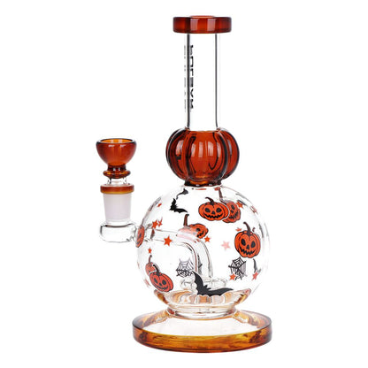 Pulsar Crazy Pumpkins Glass Water Pipe 7.9" / 14mm F