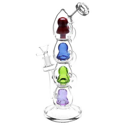 Pulsar Stacks on Stacks Glass Water Pipe - 11.75"